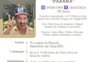 Obituário: José Luiz de Almeida ‘PARANÁ’