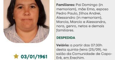 Obituário: Alzira Fatima Onofre