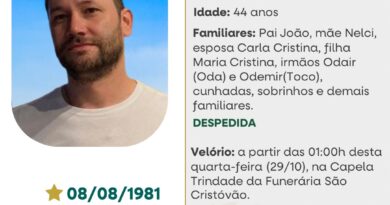 Obituário: João Vitor dos Santos