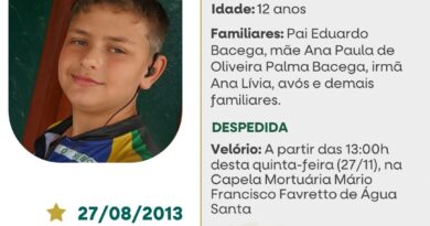 Obituário: Ellian Bacega