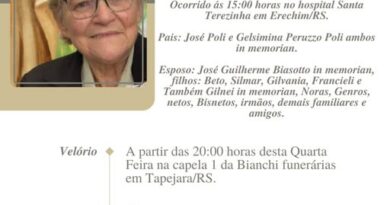 Obituário: Carmen Irene Biasotto
