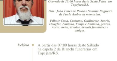 Obituário: Antônio Nogueira de Paula – “Tonho”