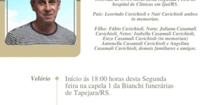 Obituário: Zilmar Cavichioli