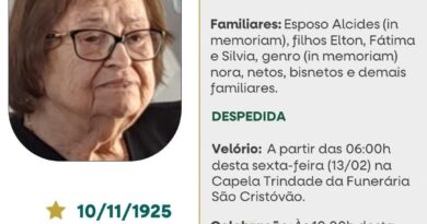 Obituário: Mercedes Zanini Sbalchiero