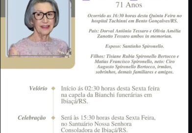 Obituário: Lorena Ana Spironello