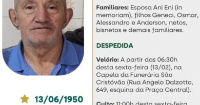 Obituário: Lourivaldino das Dores