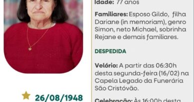 Obituário: Terezinha Pasqualina Agnoleto