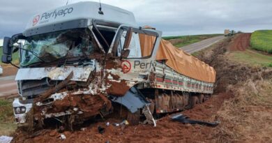Um homem ficou ferido após um acidente de trânsito registrado na tarde desta segunda-feira (23), no município de Coxilha