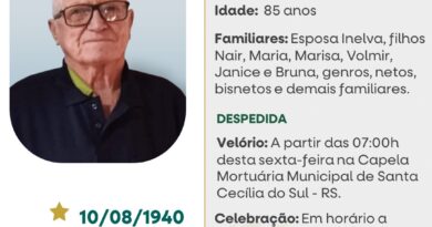 Obituário: Alcides João Tondello