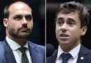 Após visita a Bolsonaro, Nikolas rebate críticas de Eduardo