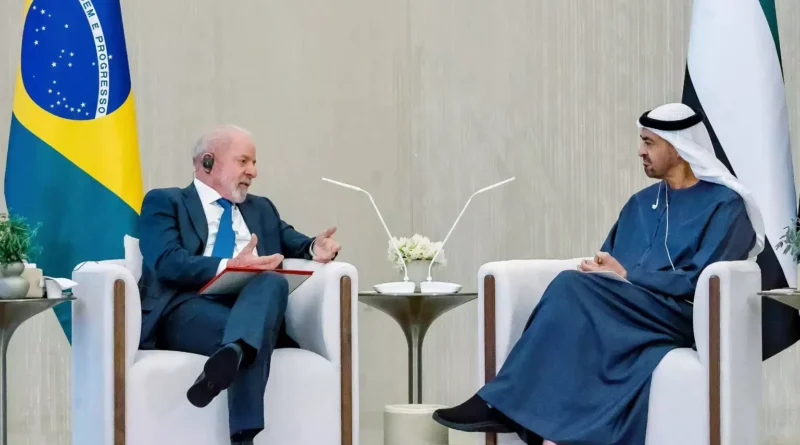Lula e presidente dos Emirados Árabes e negociam avanço de acordo Mercosul-EAU