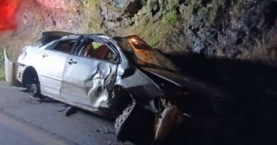 Acidente tipo saída de pista registrado na madrugada de terça-feira en ERS-343 entre São José do Ouro e Barracão