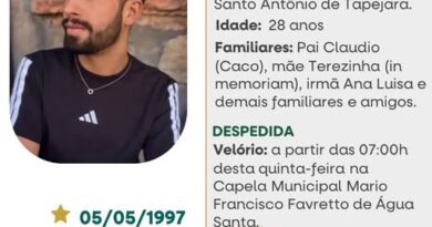 Obituário: Alexandre Gamarra Bortolotto