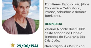 Obituário: Dozolina Zanatta Dalmina