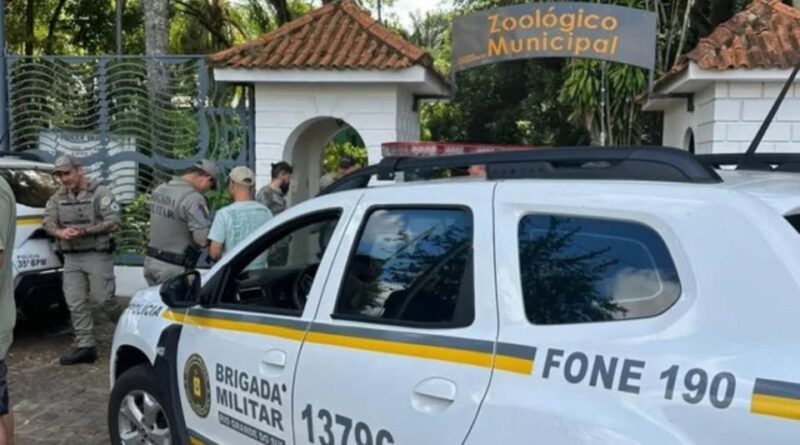 Homem invade zoológico no Rio Grande do Sul, mata animal e fere outros