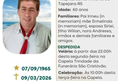 Obituário: Itacir João Tortini – “Chico”