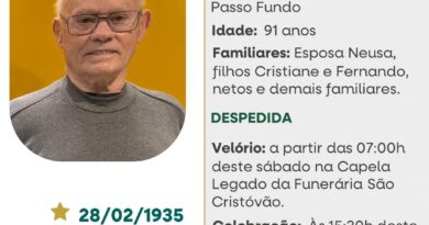 Obituário: Pedro Romarino Canali
