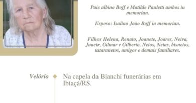Obituário: Albina Boff