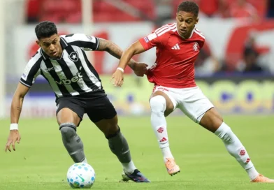 Inter reage duas vezes e fica no empate com o Botafogo pelo Brasileirão