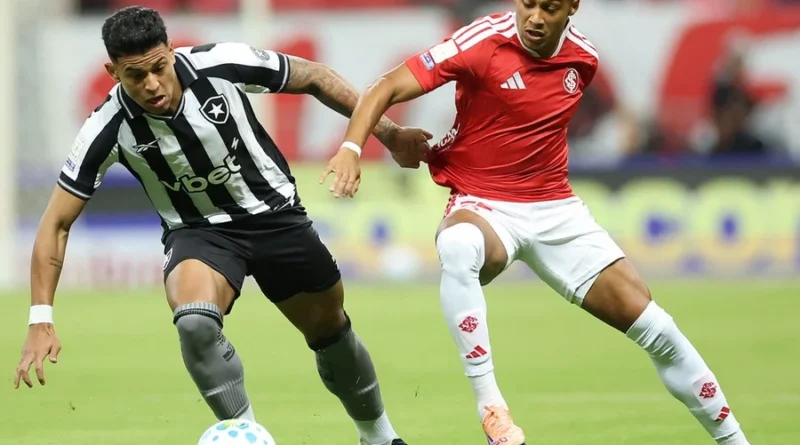 Inter reage duas vezes e fica no empate com o Botafogo pelo Brasileirão