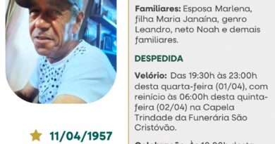 Obituário: Celso Domingos Lemes