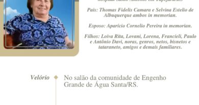 Obituário: Conceição Camara Pereira – “Dona Maria”