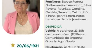 Obituário: Eracema Lopes da Silva