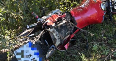 Motociclista fica gravemente ferido em acidente na ERS-135 entre Passo Fundo e Estação