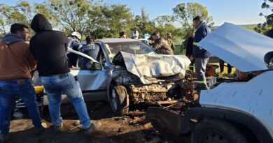🚨 Grave colisão frontal entre Astra e Fiat Strada deixa três pessoas feridas na BR-285 em Passo Fundo