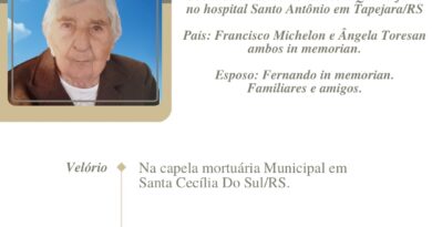 Obituário: Ana Michelon Miotto