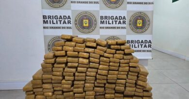 Brigada Militar apreende mais de 100 kg de maconha após perseguição em Espumoso