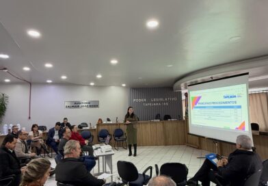 Audiência pública para apresentação de metas fiscais e ações da saúde é realizada na Câmara de Vereadores de Tapejara