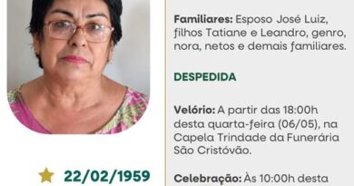Obituário: Cleusa Marli de Moura Bairros
