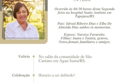 Obituário: Eliane Maria Dias Favaretto