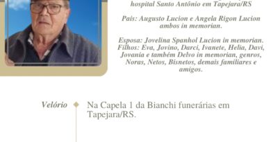 Obituário: Mario Lucion