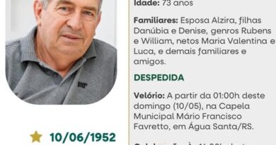 Obituário: Osmar Moroso da Silveira
