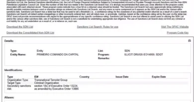 PCC e CV passam a ser classificadas como organizações terroristas em lista do governo dos Estados Unidos