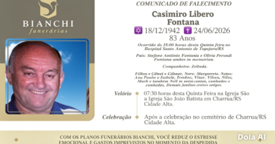 Obituário: Casimiro Libero Fontana
