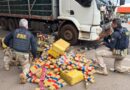 🚨 PRF apreende caminhão com quase uma tonelada de maconha e pistola com seletor de rajada em Passo Fundo 🚨
