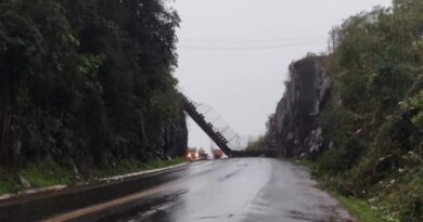 🚨 Bloqueio total na BR-153 em Erechim para remoção de passarela