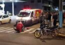 Motociclista fica ferido após colisão com carro no Centro em Tapejara