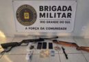 Brigada Militar apreende armas, drogas e equipamentos em residência de Tapejara