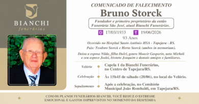 Obituário: Bruno Storck