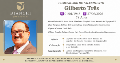 Obituário: Gilberto Três