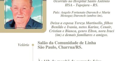 Obituário: Setembrino Daronch