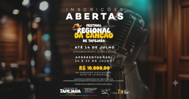 Inscrições para o Festival Regional da Canção de Tapejara 2026 segue até o dia 14