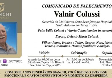 Obituário: Valnir Colussi
