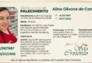 Obituário: Aline Gilvane de Camargo