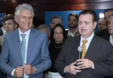Ronaldo Caiado anuncia o presidente do PSD, Gilberto Kassab, como vice na sua chapa à Presidência da República