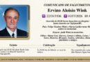 Obituário: Ervino Aloisio Wink